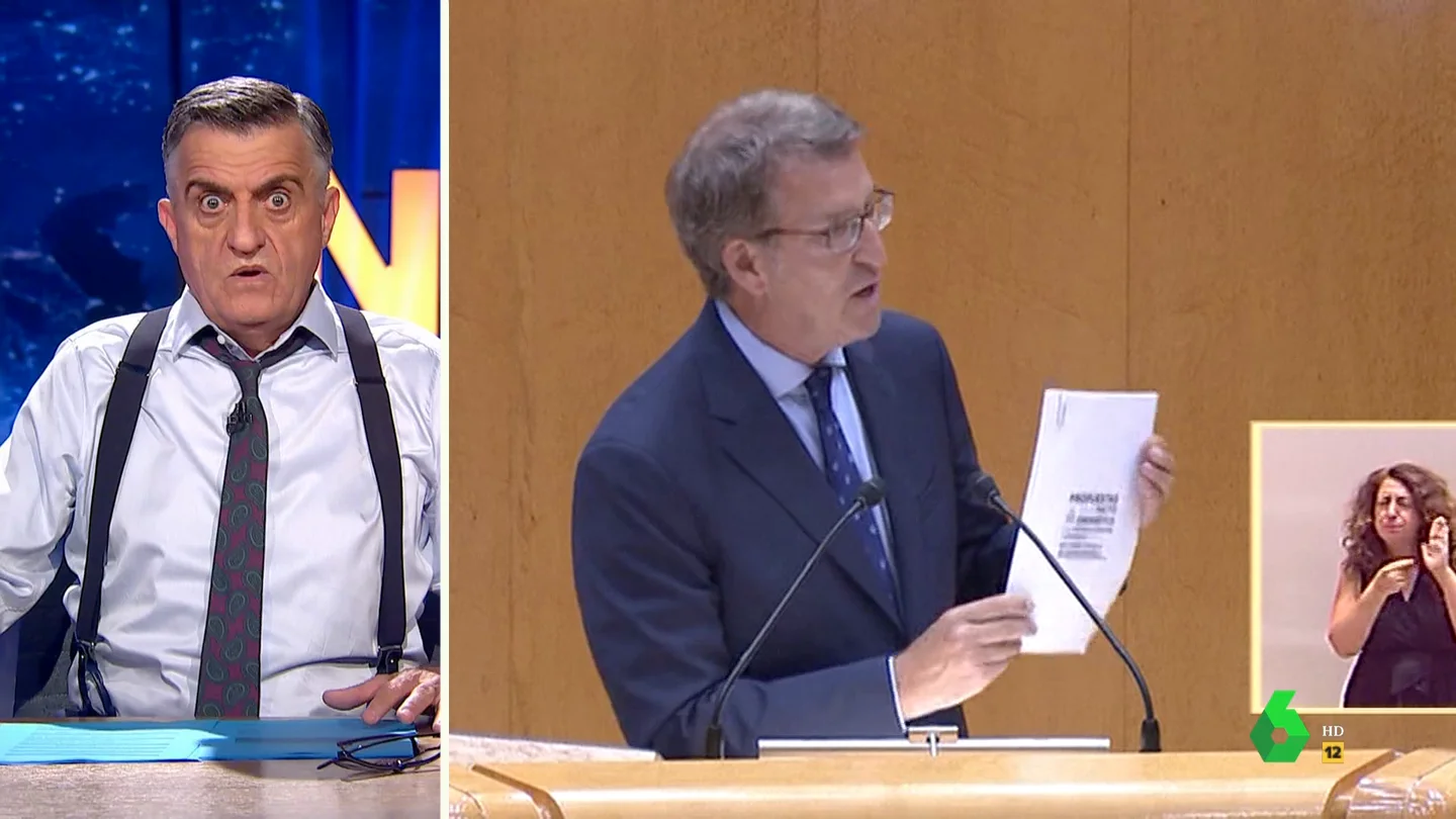 Wyoming en el que analiza los "zascas con la mano abierta" que se dieron Sánchez y Feijóo en el Senado Wyoming en el que analiza los "zascas con la mano abierta" que se dieron Sánchez y Feijóo en el Senado