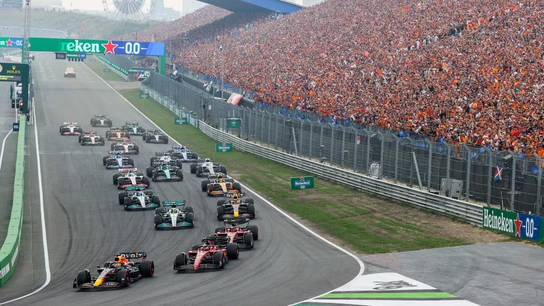 La parrilla de F1, en la salida en el GP de Países Bajos La parrilla de F1, en la salida en el GP de Países Bajos