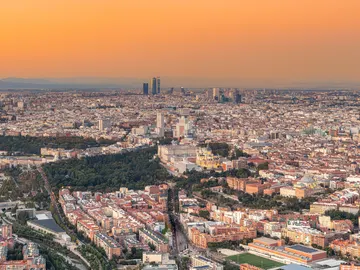 Vista aérea de Madrid Vista aérea de Madrid