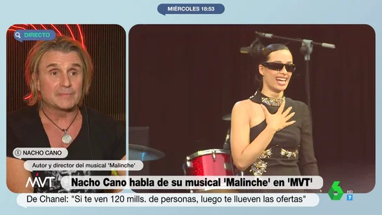 Nacho Cano explica la salida de Chanel de 'Malinche': "Si te ven 120 millones, te llueven las ofertas" Nacho Cano explica la salida de Chanel de 'Malinche': "Si te ven 120 millones, te llueven las ofertas"
