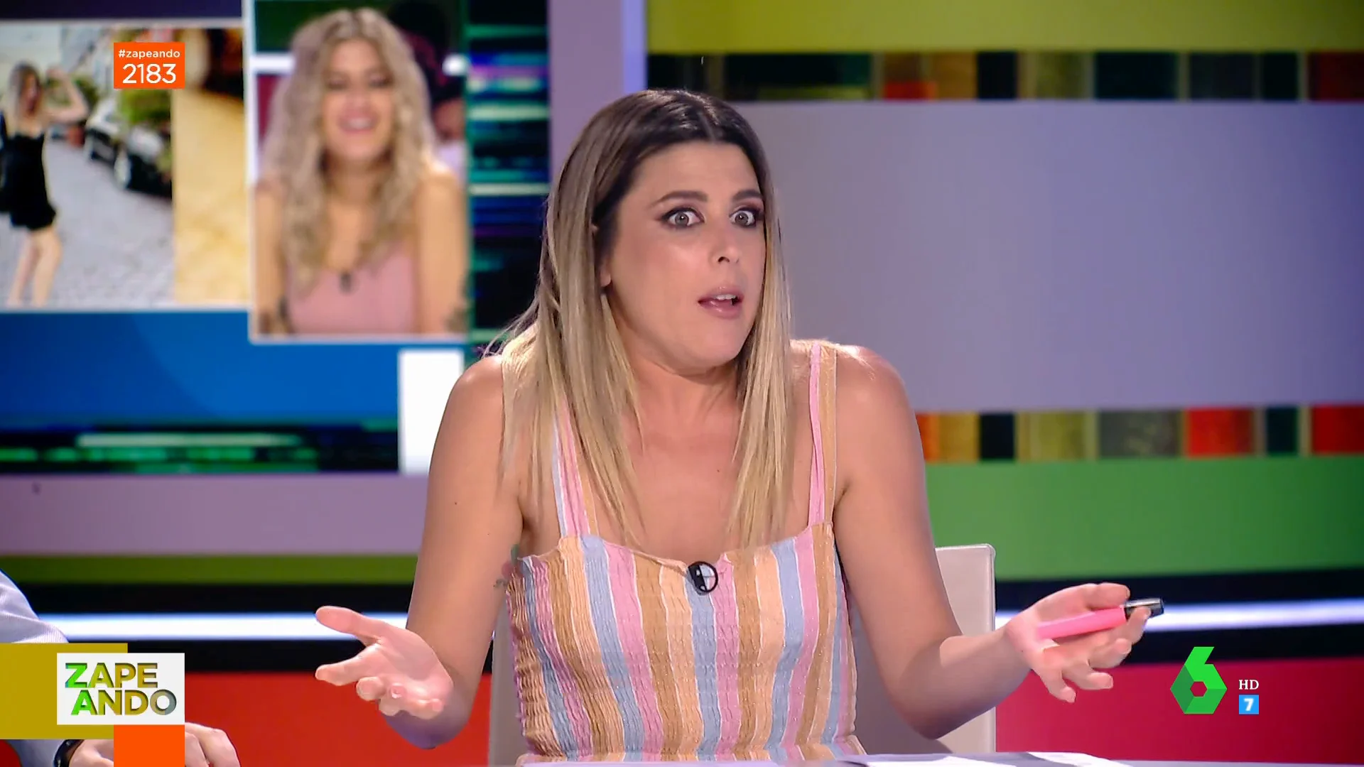 Valeria Ros cuenta quién tenía a su hija el día que pensó que la había perdido en una conexión en directo con Zapeando