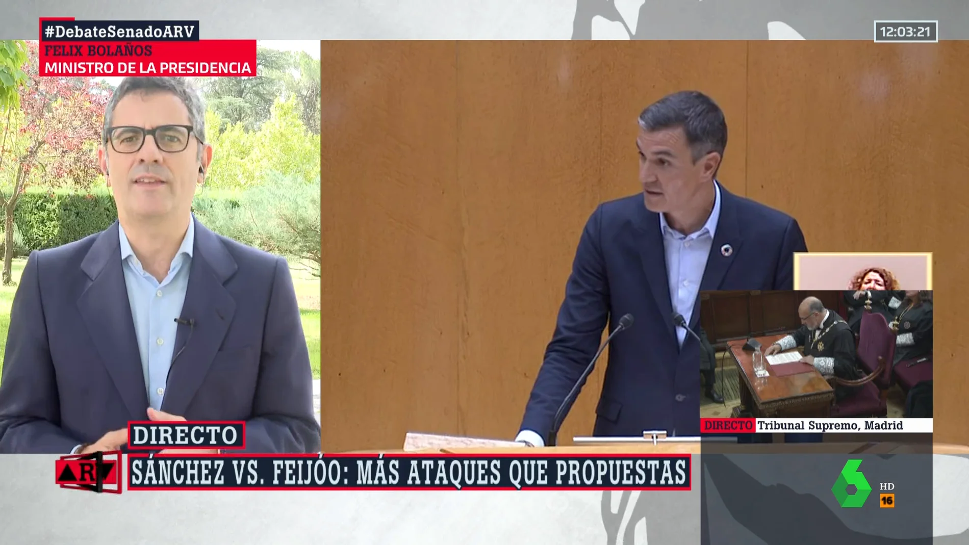 Bolaños ve "entrañable" que el PP se queje de insultos y cree que Sánchez "puso a Feijóo en el espejo"