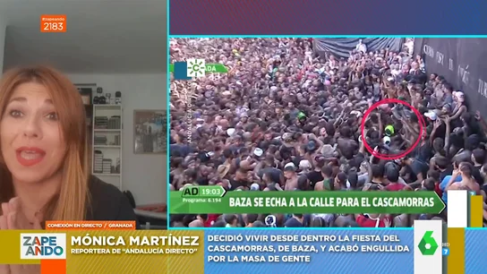 Mónica Martínez, la reportera que cubría el Cascamorras relata su experiencia en Zapeando Mónica Martínez, la reportera que cubría el Cascamorras relata su experiencia en Zapeando