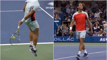 ¿Es humano? Carlos Alcaraz consuma "el punto del US Open" con un golpeo ¡¡de espaldas!!