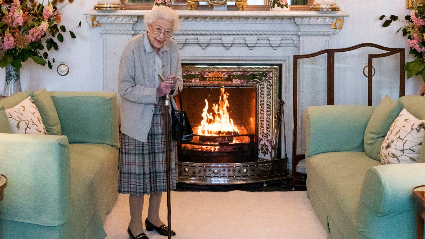 La Reina Isabel II, el día de la rececpión a Liz Truss
