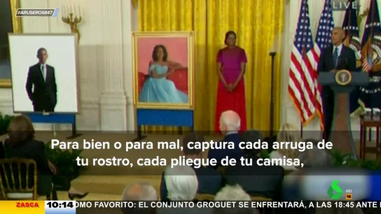 El 'zasca' de Barack Obama al pintor de su retrato oficial: "Rechazó mi pedido de hacerme las orejas más pequeñas" El 'zasca' de Barack Obama al pintor de su retrato oficial: "Rechazó mi pedido de hacerme las orejas más pequeñas"