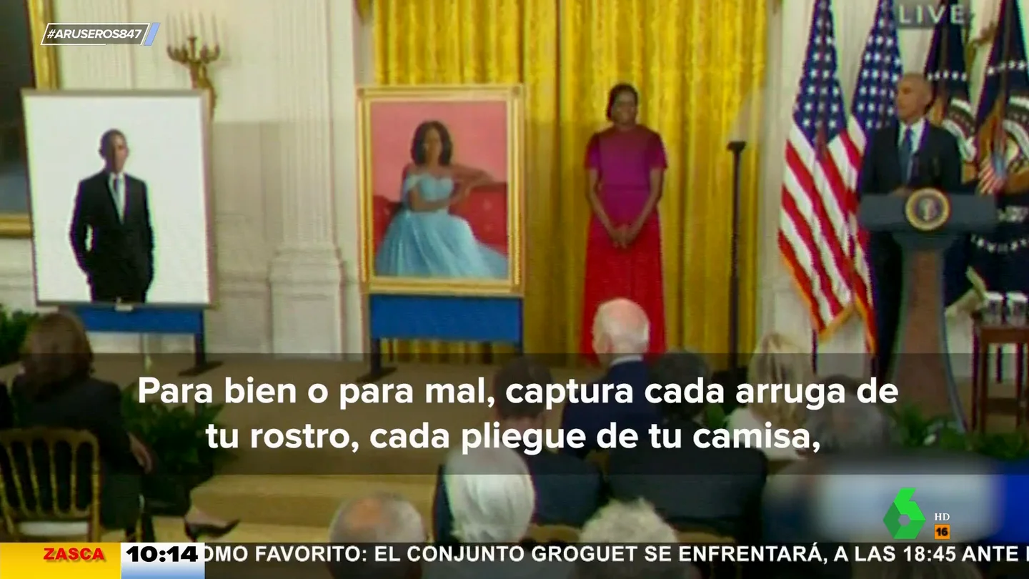 El 'zasca' de Barack Obama al pintor de su retrato oficial: "Rechazó mi pedido de hacerme las orejas más pequeñas" El 'zasca' de Barack Obama al pintor de su retrato oficial: "Rechazó mi pedido de hacerme las orejas más pequeñas"