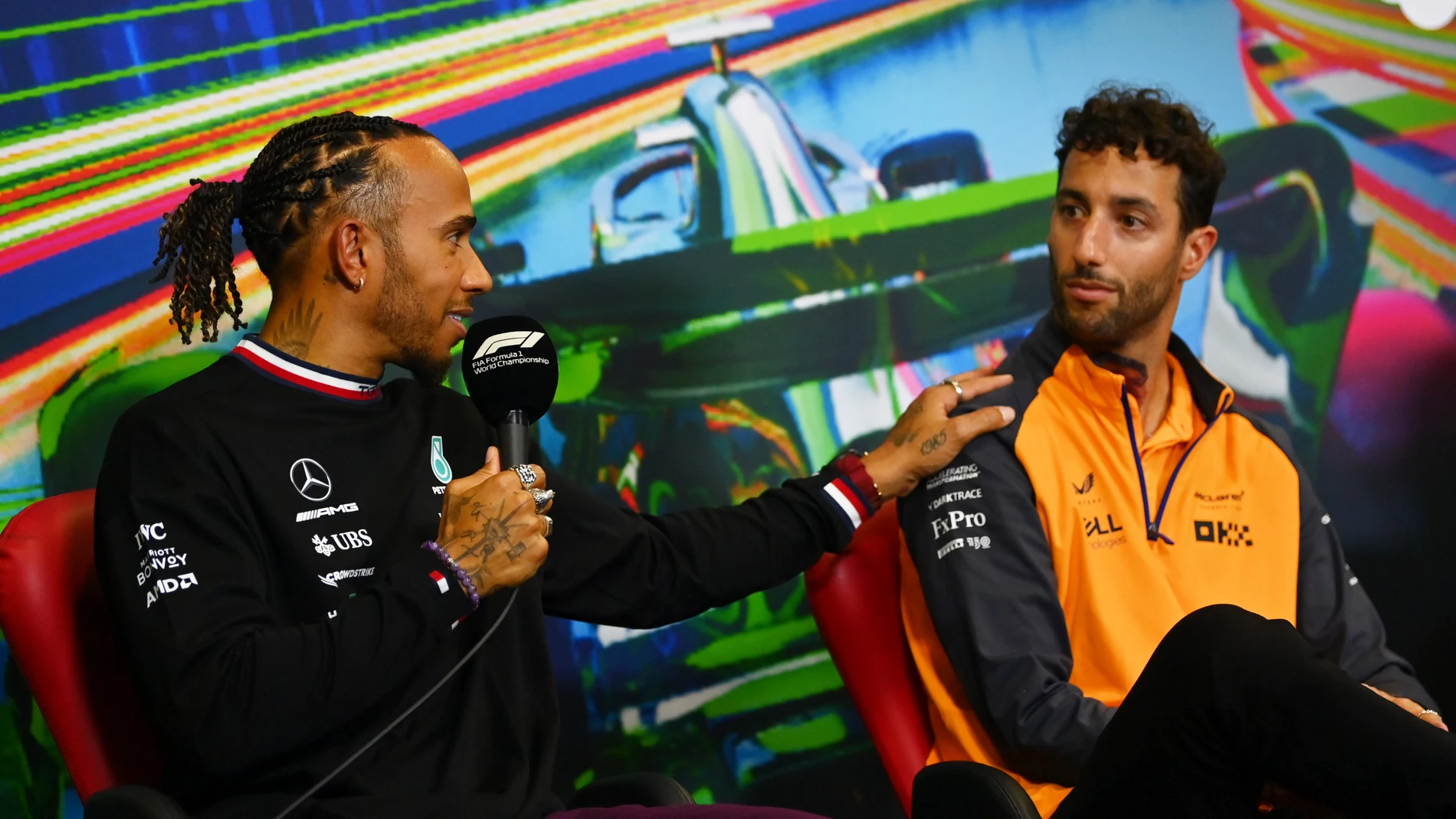 Lewis Hamilton y Daniel Ricciardo