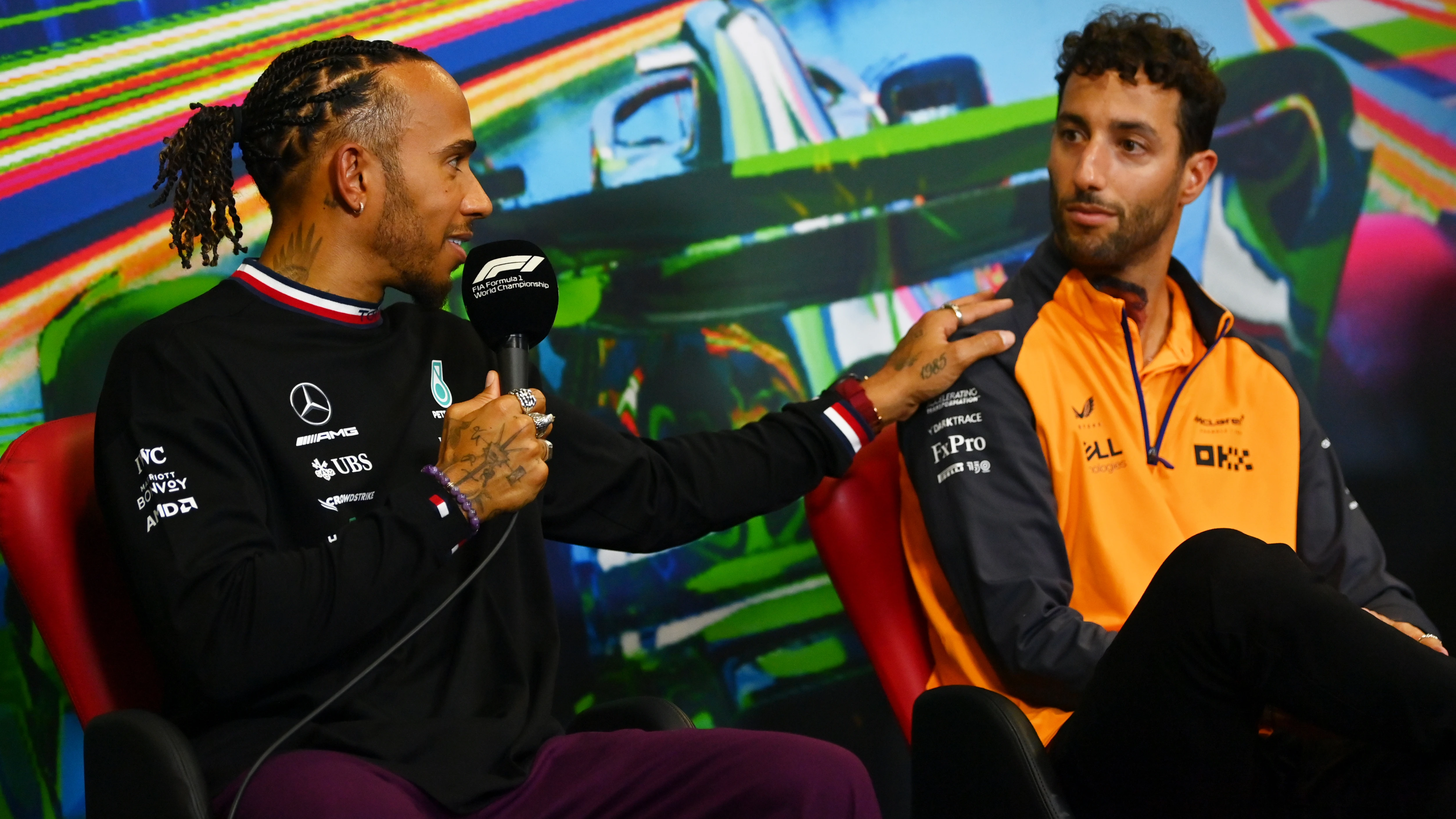 Lewis Hamilton y Daniel Ricciardo