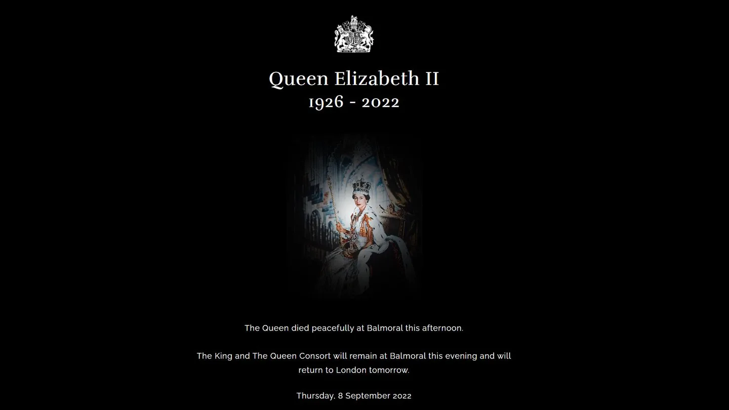 Página web de la familia real británica Página web de la familia real británica