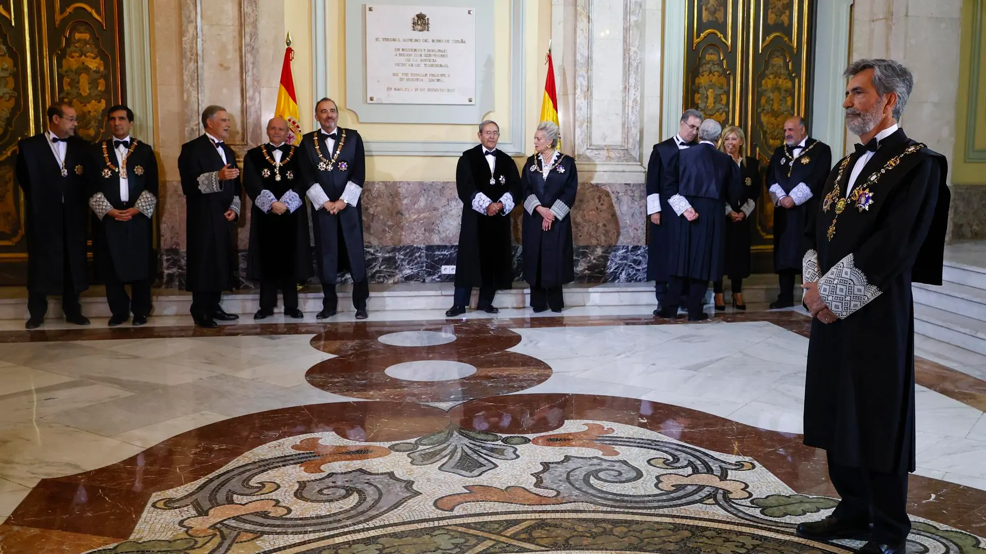 El presidente del Tribunal Supremo, Carlos Lesmes,durante el acto de apertura del Año Judicial 2022/2023