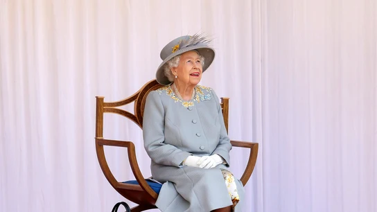 Isabell II en un acto de celebración por sus 70 años en el trono, el 12 de junio. Isabell II en un acto de celebración por sus 70 años en el trono, el 12 de junio.