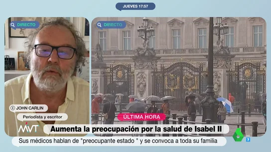 John Carlin vaticina que los británicos "se sentirán huérfanos" sin Isabel II, "la gran mamá del país" John Carlin vaticina que los británicos "se sentirán huérfanos" sin Isabel II, "la gran mamá del país"