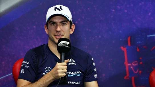 Nicholas Latifi, durante una rueda de prensa Nicholas Latifi, durante una rueda de prensa