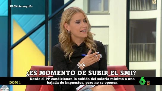 El alegato de Afra Blanco a favor de la subida del SMI: "Hay que acabar con la teoría de que afecta negativamente al empleo" El alegato de Afra Blanco a favor de la subida del SMI: "Hay que acabar con la teoría de que afecta negativamente al empleo"