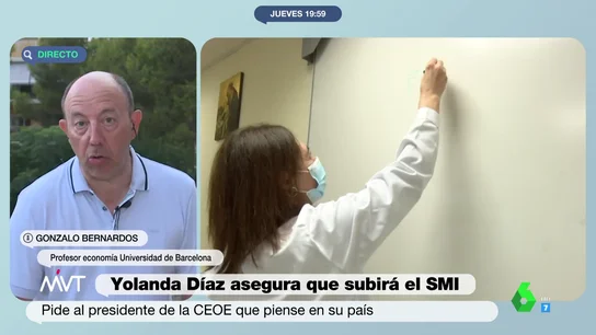Gonzalo Bernardos, crítico con subir el SMI: "Las empresas van a despedir a trabajadores y por indicación de la ministra" Gonzalo Bernardos, crítico con subir el SMI: "Las empresas van a despedir a trabajadores y por indicación de la ministra"