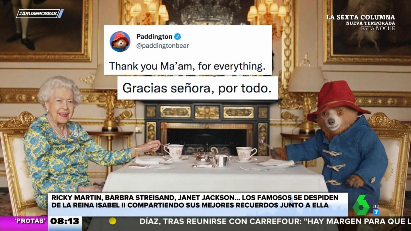 Los famosos se despiden de Isabel II recordando sus mejores momentos junto a ella