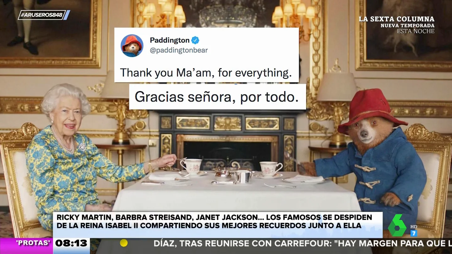 Los famosos se despiden de Isabel II recordando sus mejores momentos junto a ella Los famosos se despiden de Isabel II recordando sus mejores momentos junto a ella