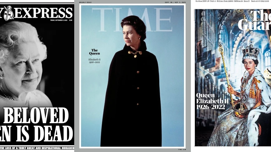 Portadas tras la muerte de Isabel II