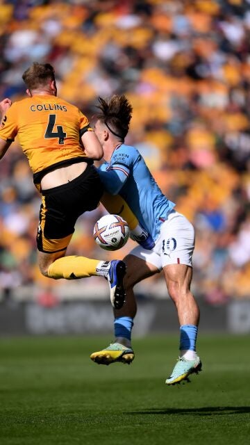 Momento de la entrada a Jack Grealish