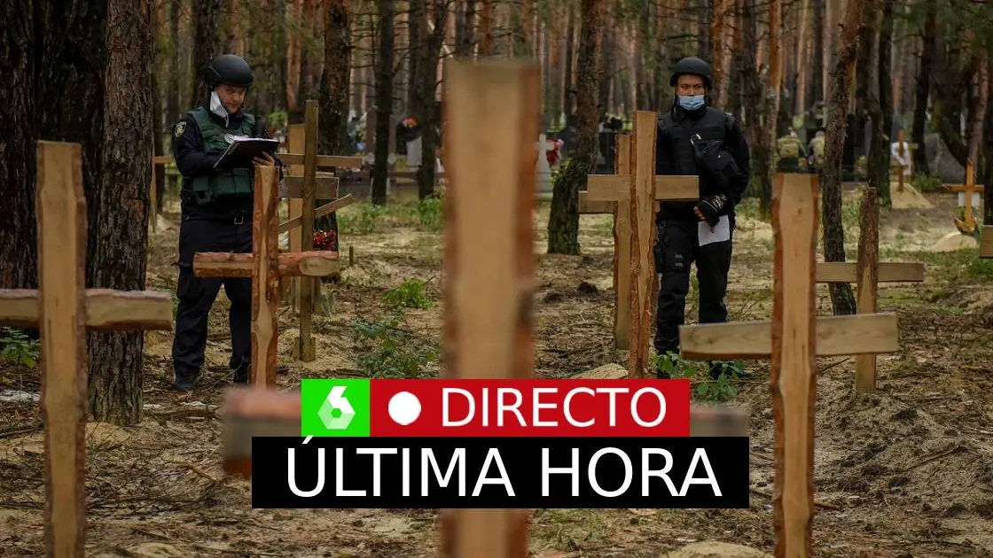 Fosa común hallada en Ucrania