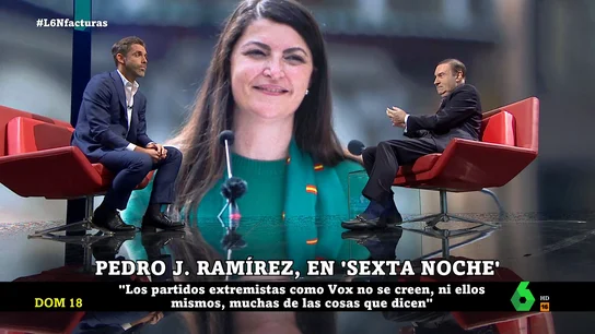 Pedro J Ramírez, sobre Abascal y Olona: "Lo que está empezando a ocurrir en Vox se parece mucho a lo que ocurrió en Podemos" Pedro J Ramírez, sobre Abascal y Olona: "Lo que está empezando a ocurrir en Vox se parece mucho a lo que ocurrió en Podemos"