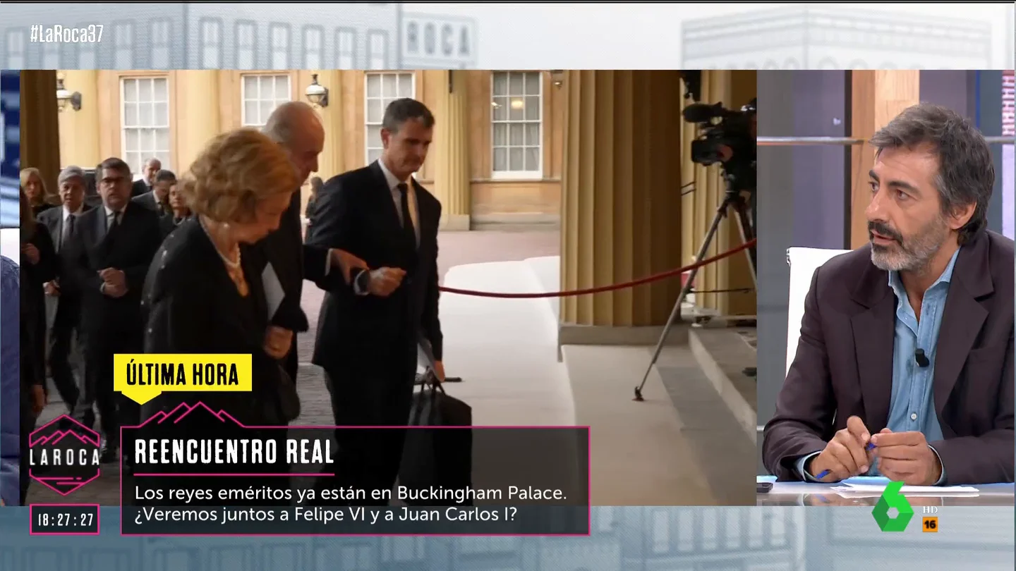 Juan del Val, del "empeño" de los reyes por "ocultar la foto" con el emérito: "Es tu padre y fue rey, no podemos evitar algo normal" Juan del Val, del "empeño" de los reyes por "ocultar la foto" con el emérito: "Es tu padre y fue rey, no podemos evitar algo normal"