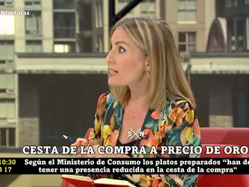 Laura Blanco defiende la cesta saludable de Garzón: &quot;No se le hace caso porque le han puesto la etiqueta de comunista&quot;