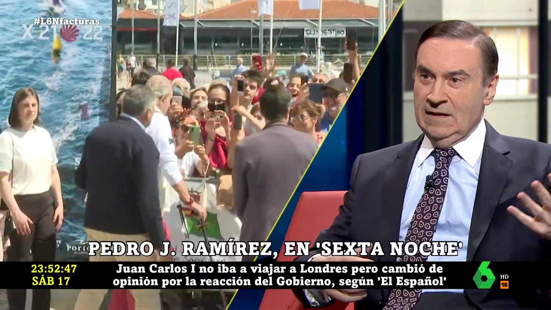 La dura crítica de Pedro J. Ramírez a Juan Carlos I: "Si tuviera dos dedos de frente no iría al funeral de Isabel II"