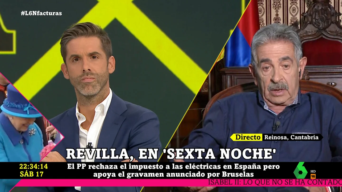 Revilla defiende el impuesto a las eléctricas: "Son momentos duros y los que se están enriqueciendo deben arrimar el hombro" Revilla defiende el impuesto a las eléctricas: "Son momentos duros y los que se están enriqueciendo deben arrimar el hombro"