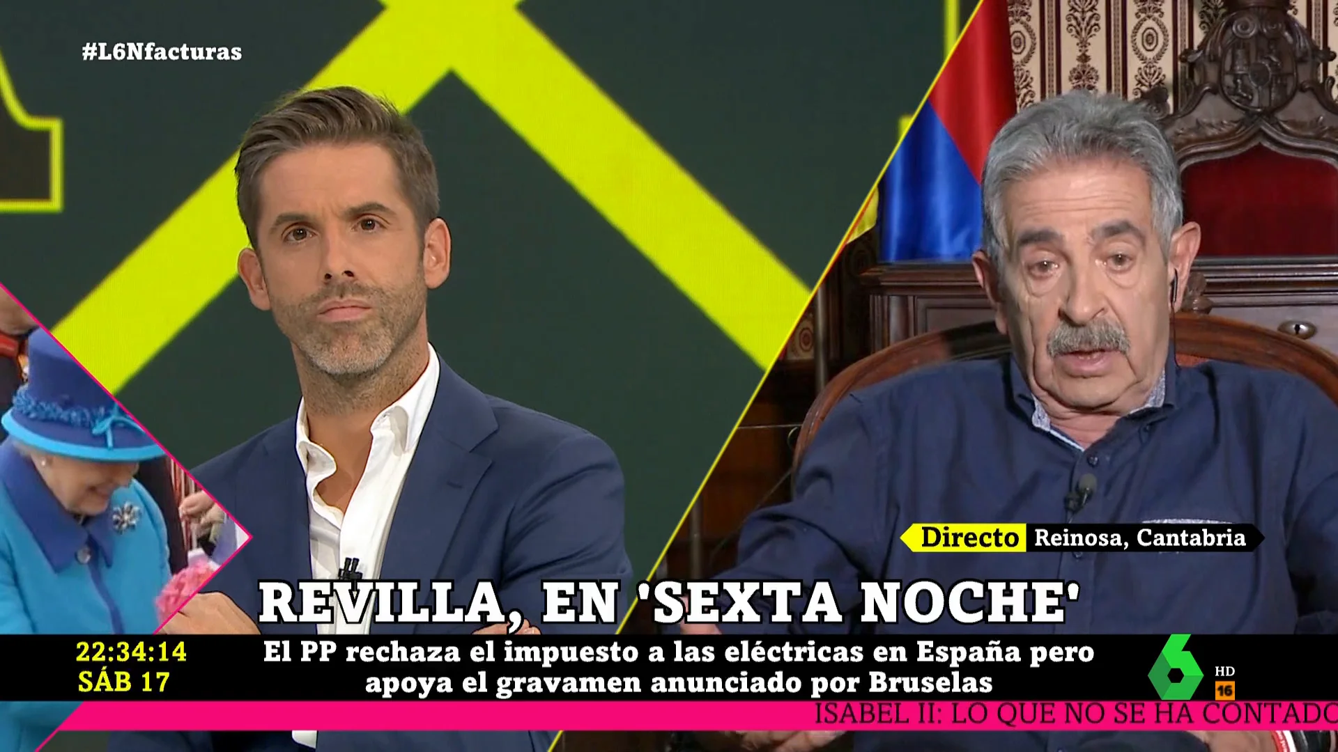 Revilla defiende el impuesto a las eléctricas: "Son momentos duros y los que se están enriqueciendo deben arrimar el hombro"