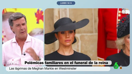 La dura crítica de Cayetano Martínez de Irujo a las lágrimas de Meghan Markle en el funeral de Isabel II: "Es lamentable" La dura crítica de Cayetano Martínez de Irujo a las lágrimas de Meghan Markle en el funeral de Isabel II: "Es lamentable"