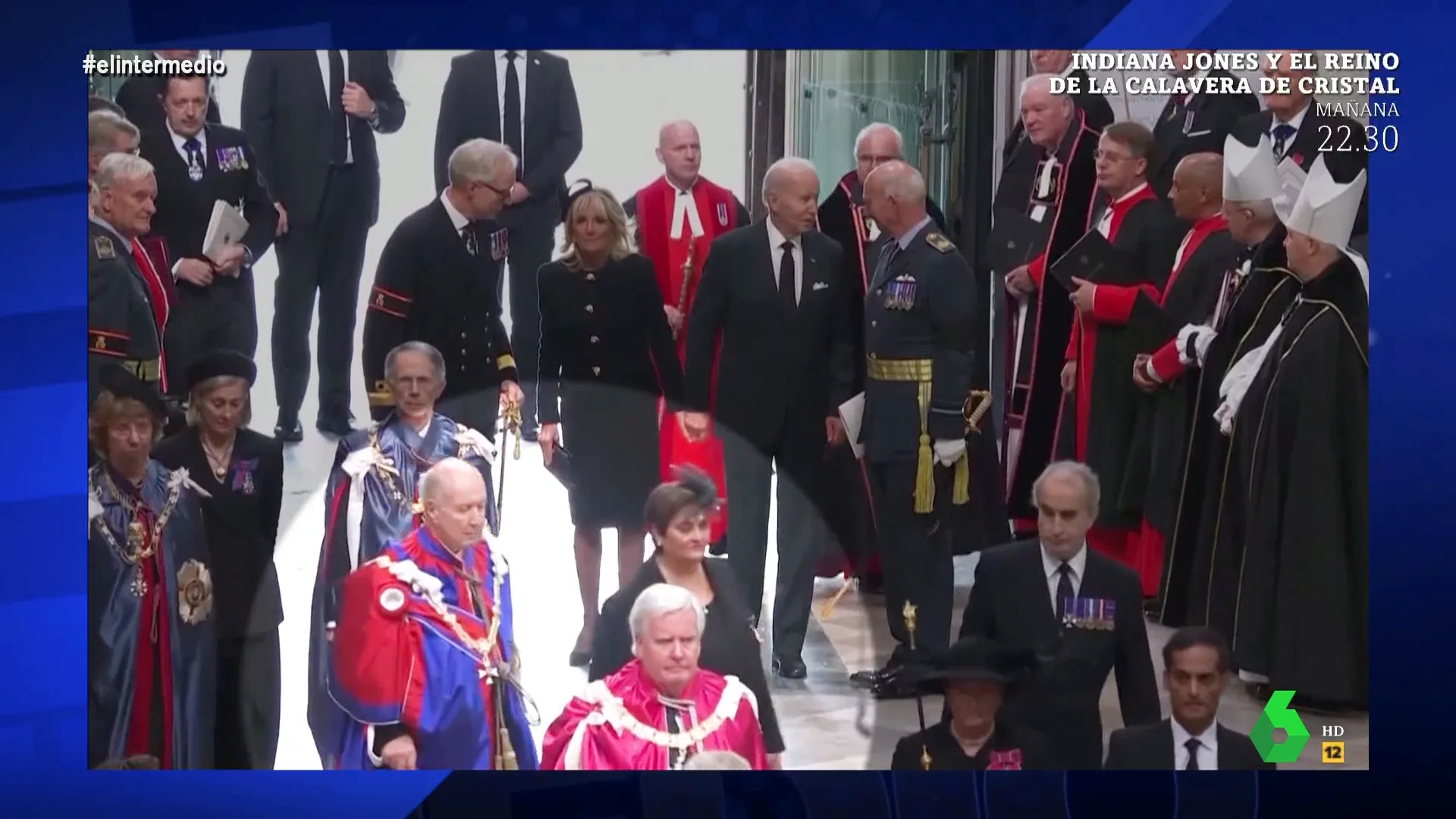 Dani Mateo analiza los looks del funeral de Isabel II: "Están los profes de Hogwarts a los que pidió aclarar la piel de Meghan Markle"