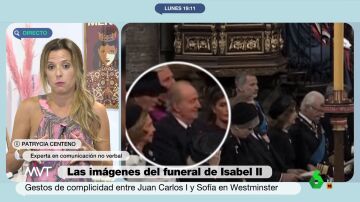 La explicación de una experta a la "mirada fulminante" de Letizia al rey emérito por su risa en el funeral de Isabel II