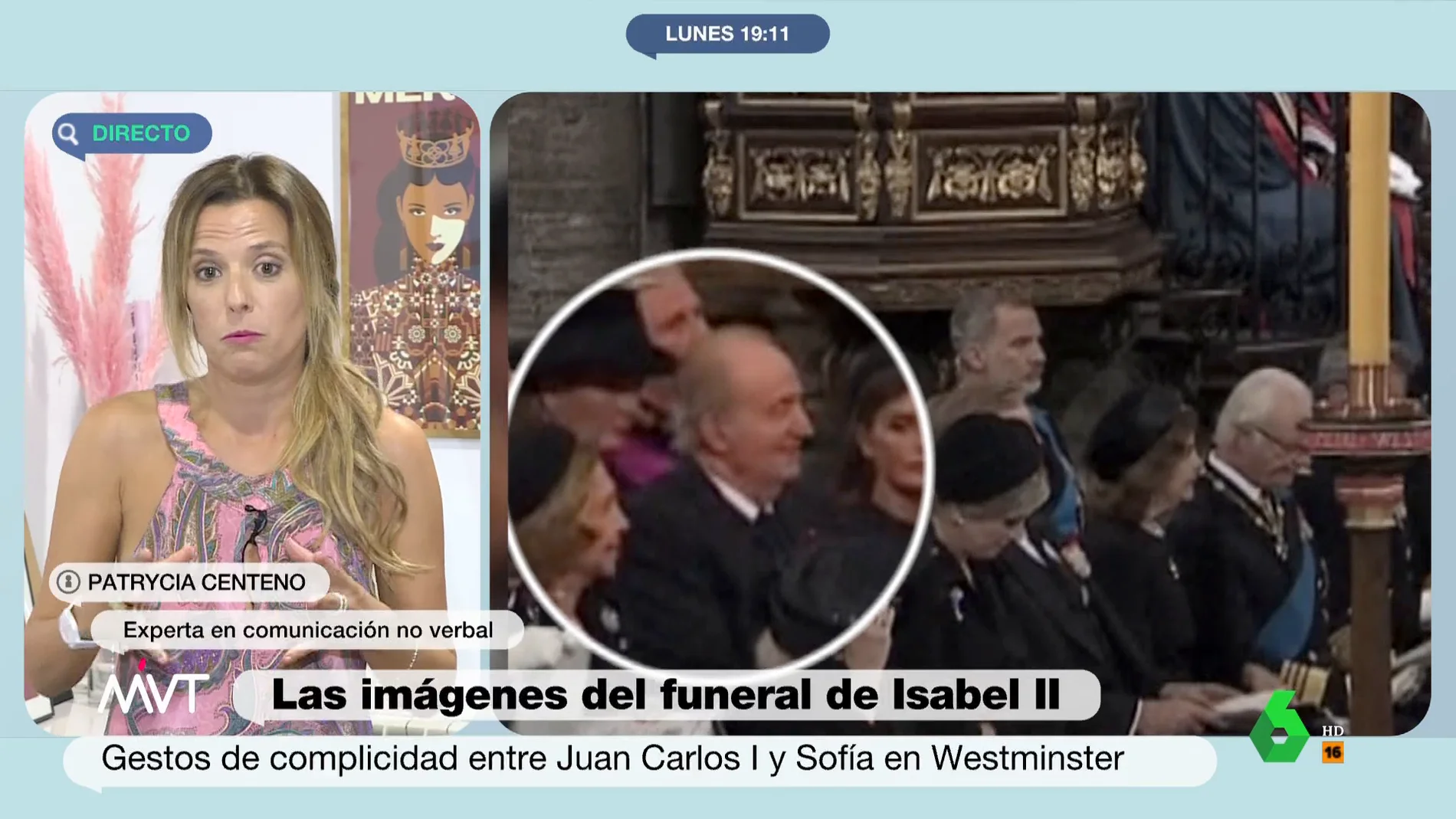 La explicación de una experta a la "mirada fulminante" de Letizia al rey emérito por su risa en el funeral de Isabel II