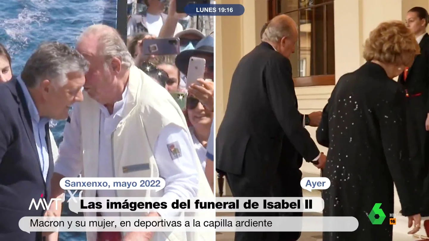 El análisis de una experta a la entrada de Juan Carlos I en el funeral de Isabel II: ¿ha empeorado su estado? El análisis de una experta a la entrada de Juan Carlos I en el funeral de Isabel II: ¿ha empeorado su estado?