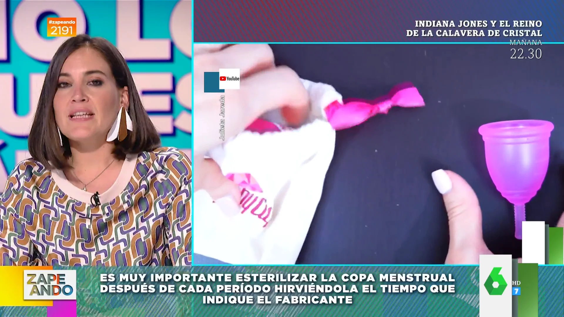 Claves de la copa menstrual: Boticaria García explica cada cuánto tiempo cambiarla y cómo se esteriliza