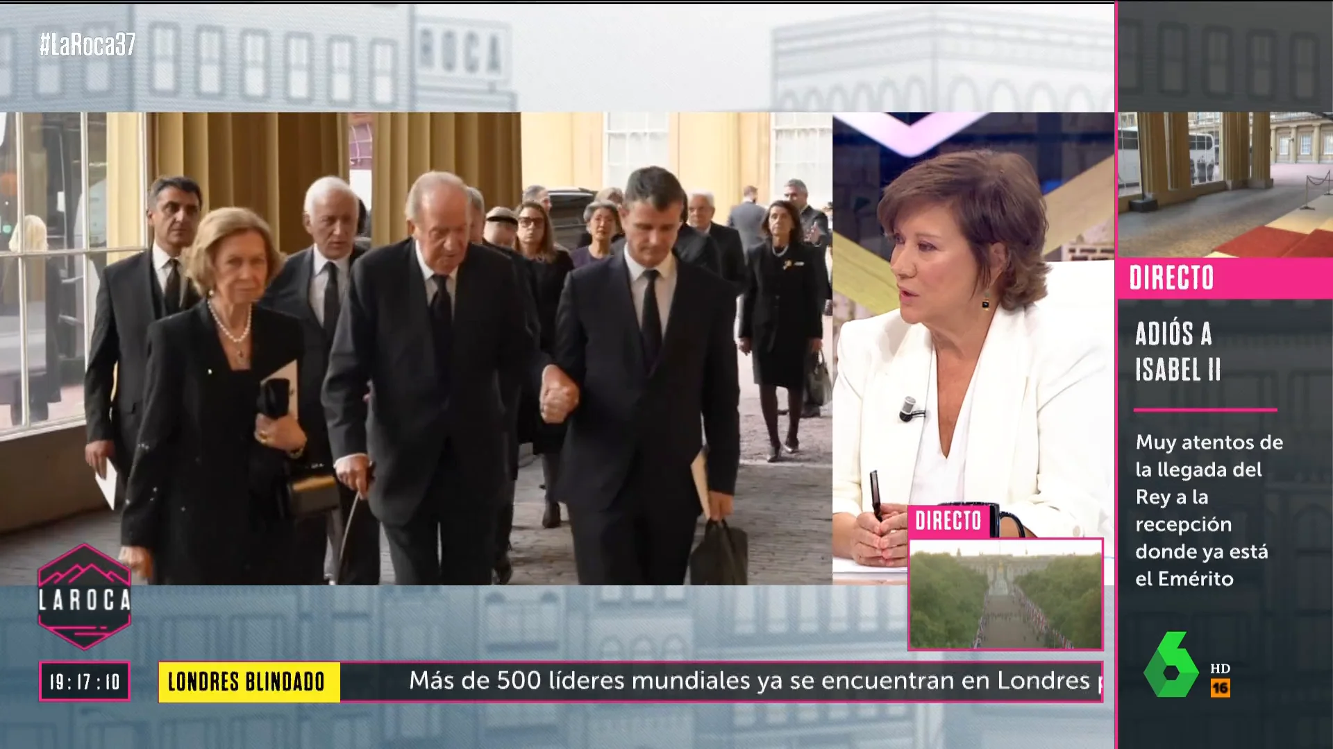 Nativel Preciado, del rey Juan Carlos en la capilla ardiente de Isabel II: "Lo patriótico es que se hubiera quedado en su casa"