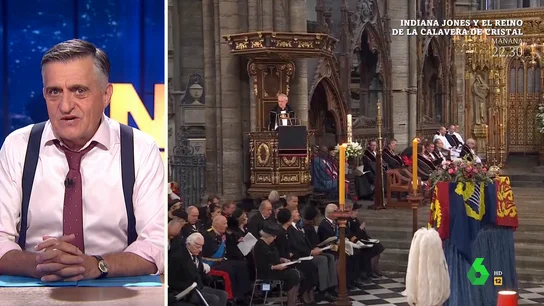 Así se imagina Wyoming cómo se hubieran dado la reina Letizia y el rey Juan Carlos la paz en el funeral de Isabel II Así se imagina Wyoming cómo se hubieran dado la reina Letizia y el rey Juan Carlos la paz en el funeral de Isabel II