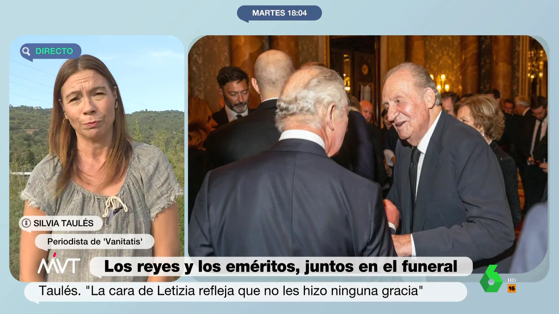 Silvia Taulés: "El rey emérito estaba ilusionado por ir al funeral de Isabel II y tenía el beneplácito de Zarzuela"