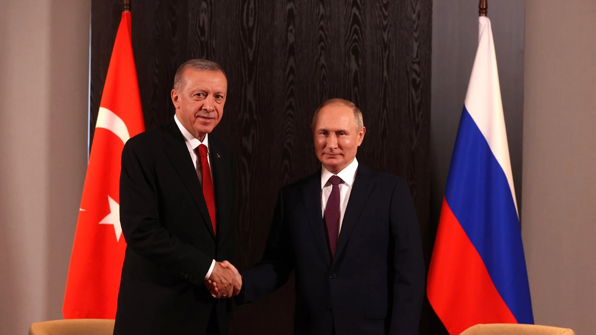Recep Tayyip Erdogan y Vladímir Putin durante su reciente encuentro en Samarcanda, Uzbekistán