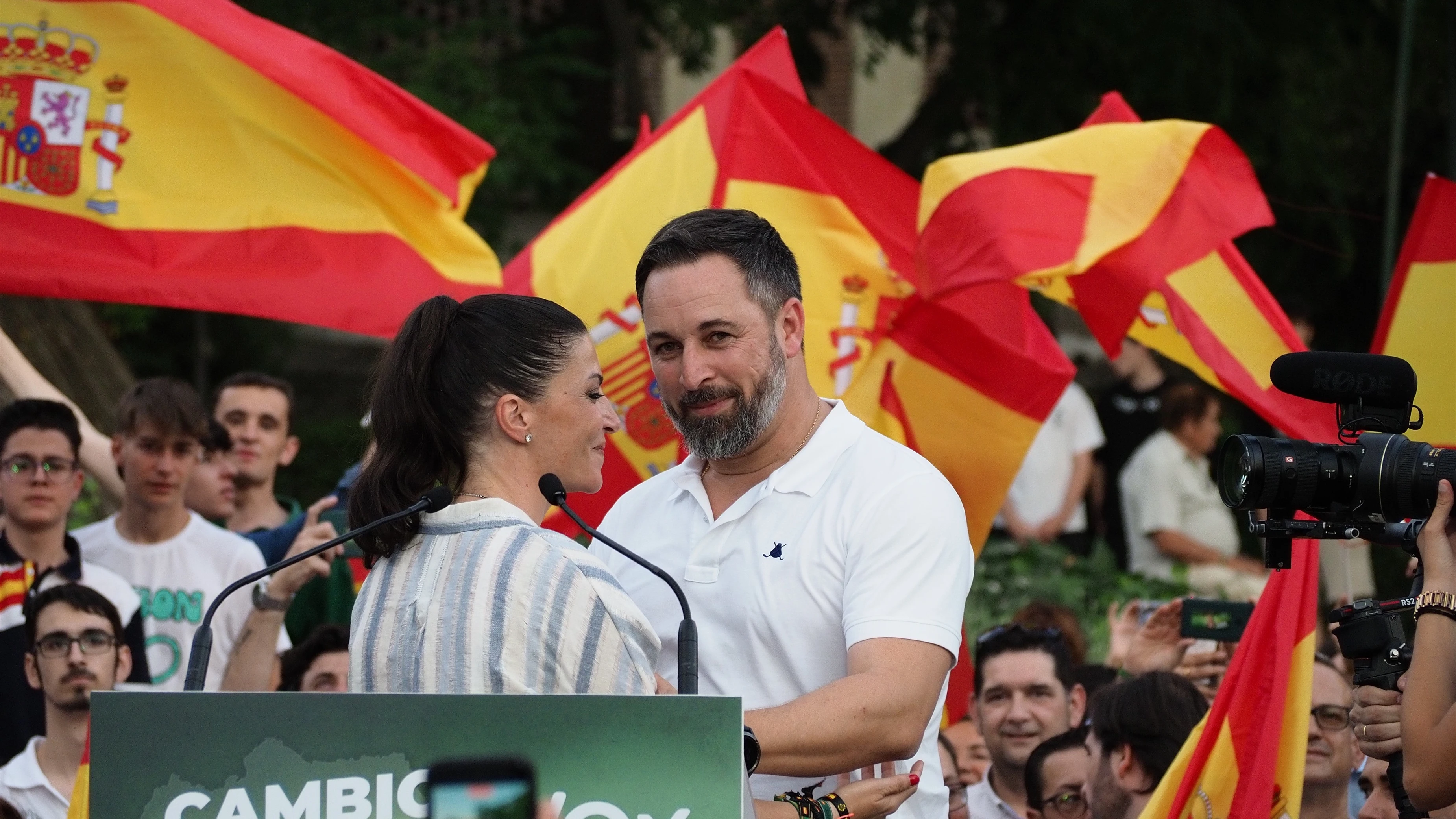 Macarena Olona y Santiago Abascal, en una imagen de archivo