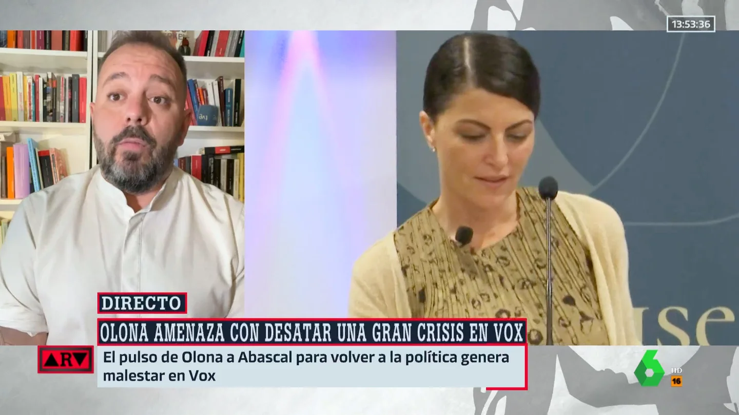Antonio Maestre, sobre la relación de Macarena Olona y Vox: "Literalmente no se soportan" Antonio Maestre, sobre la relación de Macarena Olona y Vox: "Literalmente no se soportan"