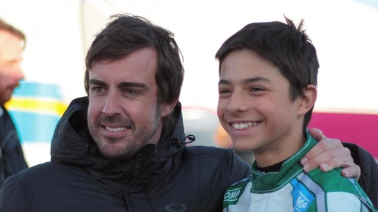 Fernando Alonso, junto a Pepe Martí Fernando Alonso, junto a Pepe Martí