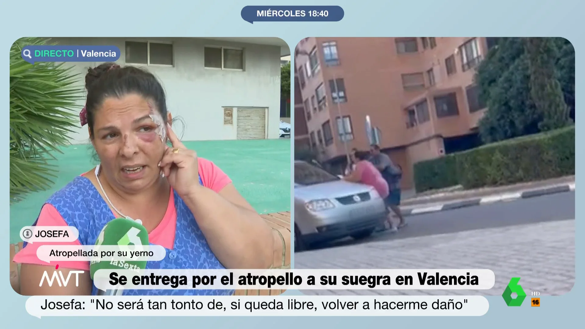 La mujer atropellada por su yerno asegura que su familia también buscaba matarla: "Primero me intentó atropellar el padrastro"