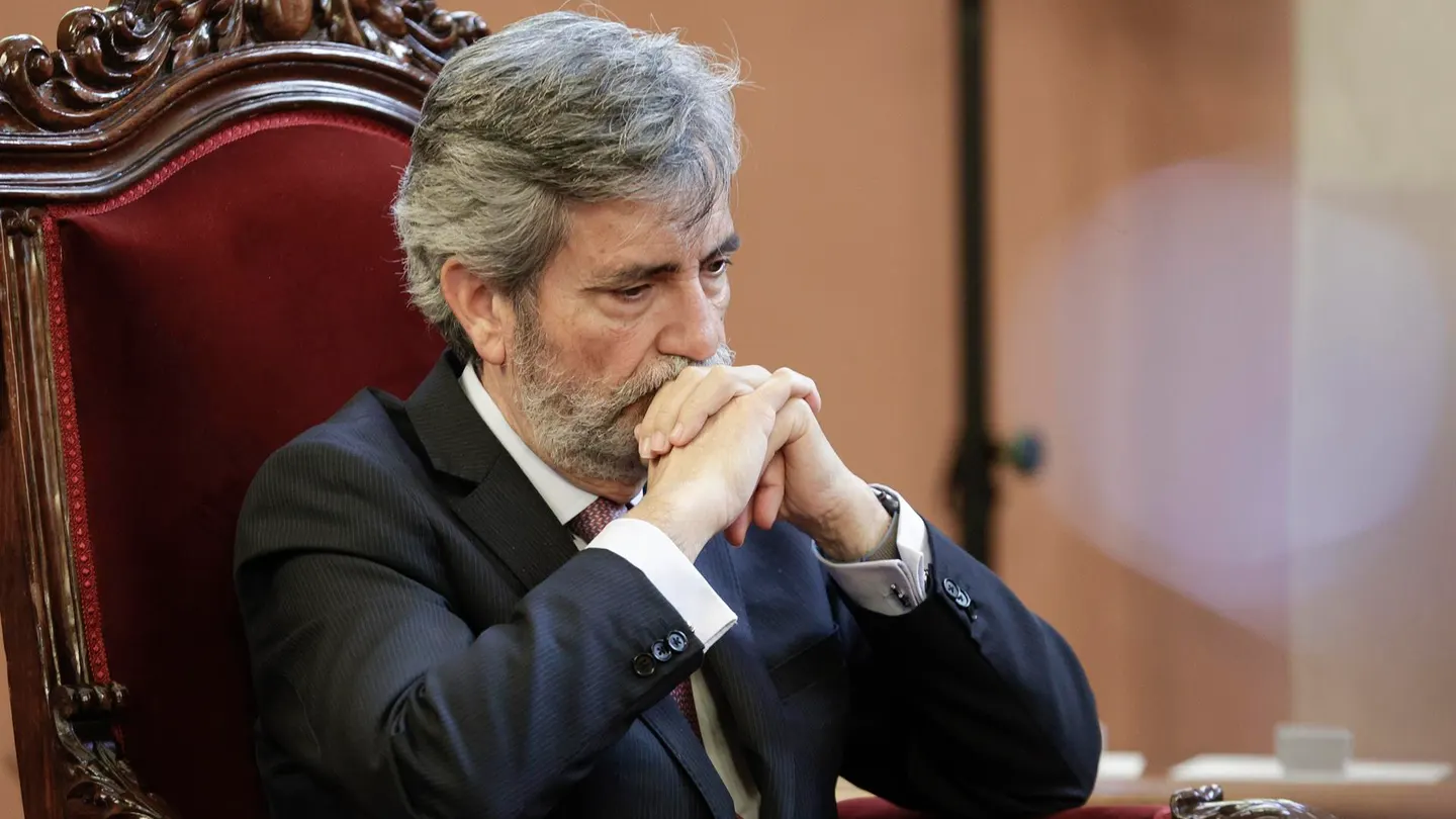 Imagen de archivo del presidente del Tribunal Supremo y del Consejo General del Poder Judicial, Carlos Lesmes. La reunión del CGPJ acaba otra vez sin acuerdo sobre el Tribunal Constitucional