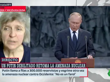 La advertencia de Elena Bogush sobre la amenaza nuclear de Putin: &quot;Estoy segura de que es capaz&quot;