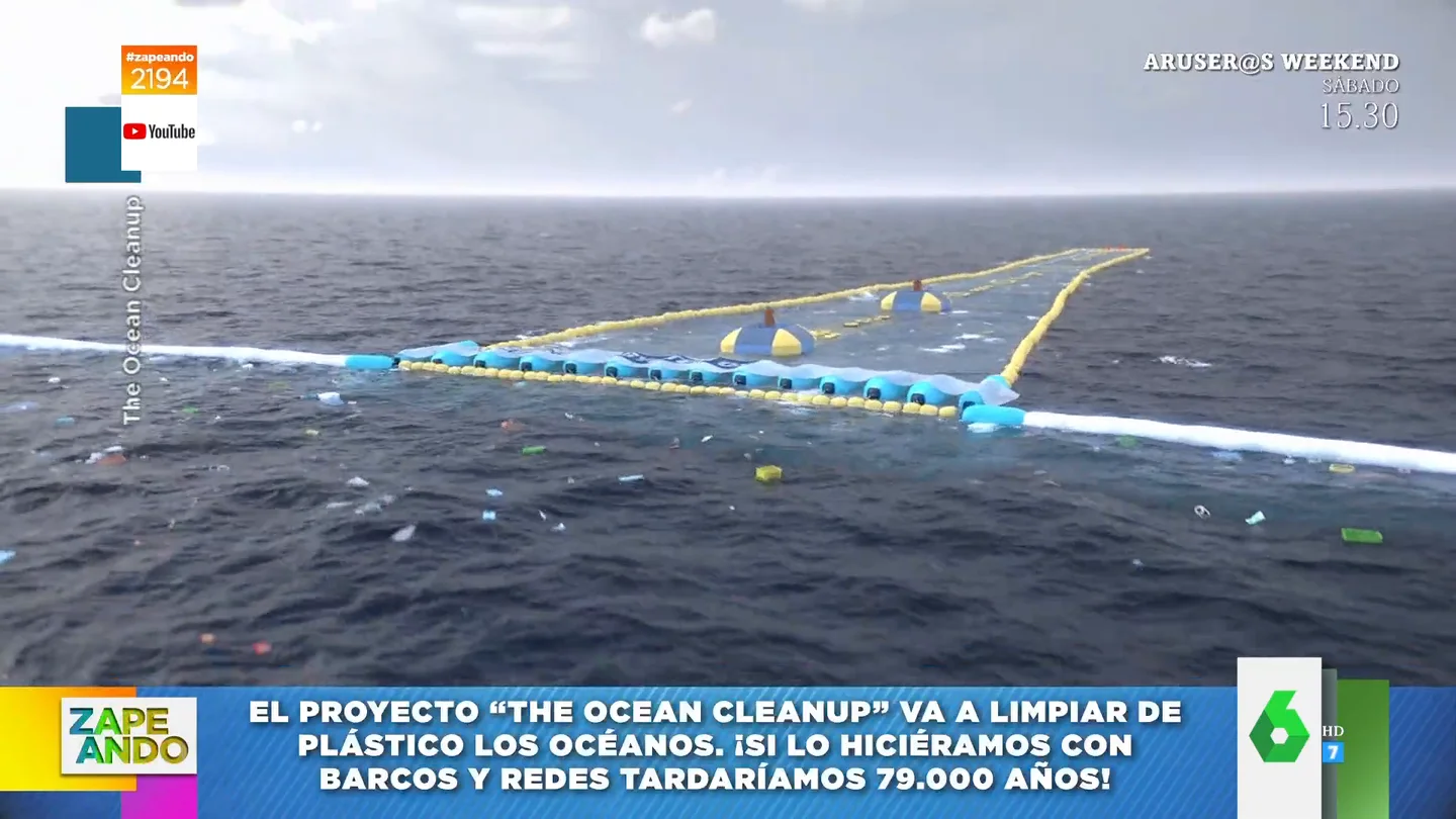 Así es 'The Ocean Cleanup', la barrera flotante que pretende atrapar los millones de plásticos que acaban en el mar Así es 'The Ocean Cleanup', la barrera flotante que pretende atrapar los millones de plásticos que acaban en el mar