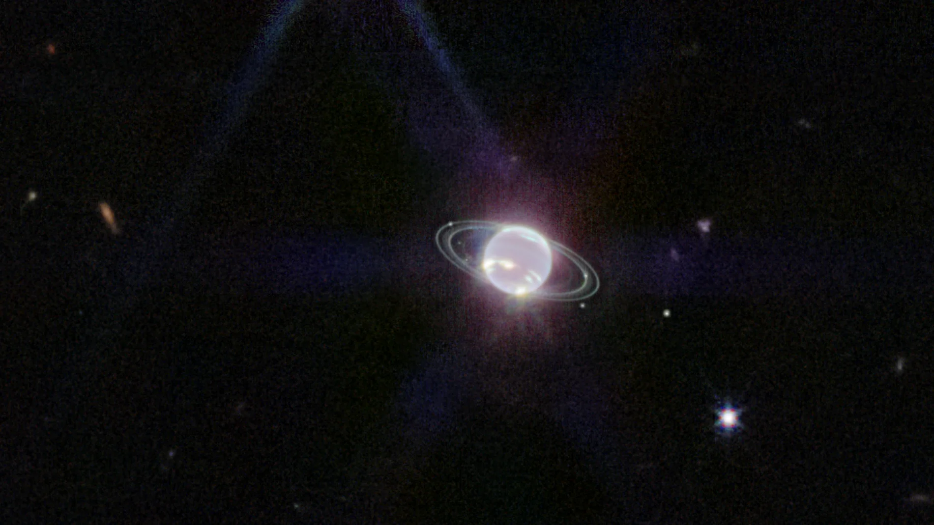 La última imagen de Neptuno captada por el telescopio James Webb