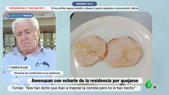 La denuncia de Tomás tras recibir una advertencia de la Comunidad de Madrid por las quejas de su residencia: "Somos moneda de cambio" La denuncia de Tomás tras recibir una advertencia de la Comunidad de Madrid por las quejas de su residencia: "Somos moneda de cambio"